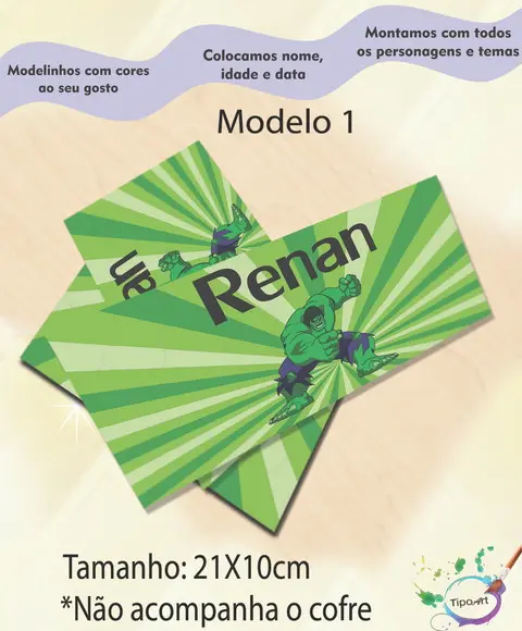 Rotulo Cofre -hulk