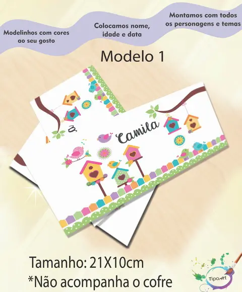 Rotulo Cofre -jardim Encantado