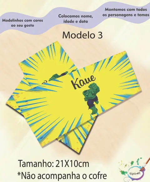 Rotulo Cofre -hulk