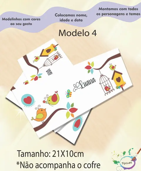 Rotulo Cofre -jardim Encantado