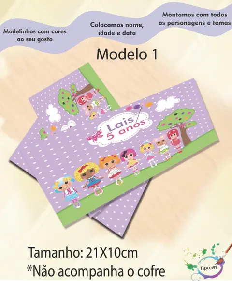 Rotulo Cofre -lalaloopsy