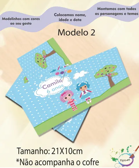 Rotulo Cofre -lalaloopsy