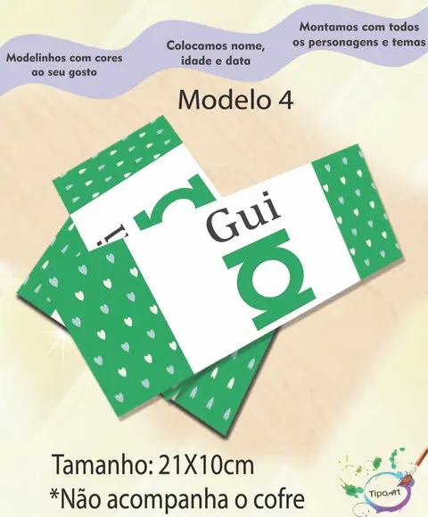 Rotulo Cofre -lanterna Verde