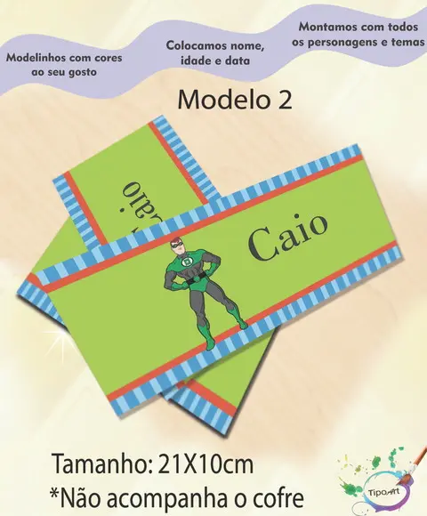 Rotulo Cofre -lanterna Verde