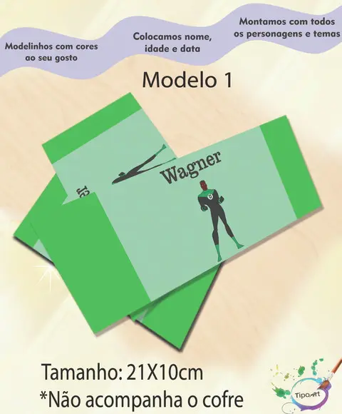 Rotulo Cofre -lanterna Verde