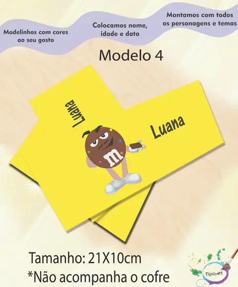 Rotulo Cofre -m&m