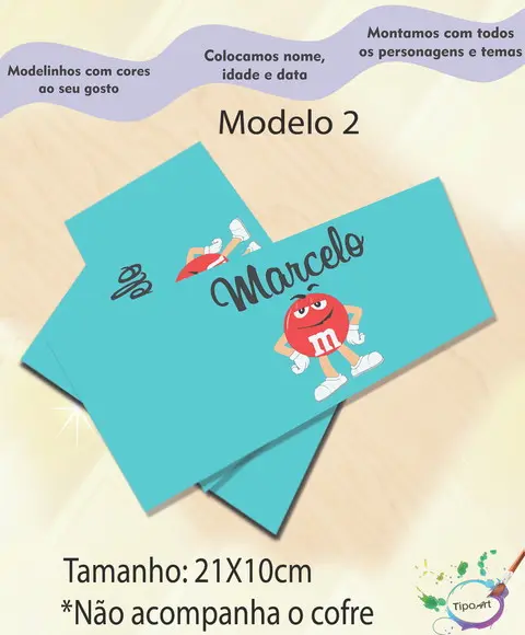 Rotulo Cofre -m&m