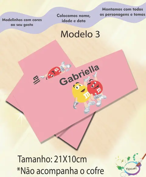 Rotulo Cofre -m&m