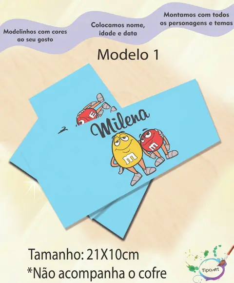 Rotulo Cofre -m&m