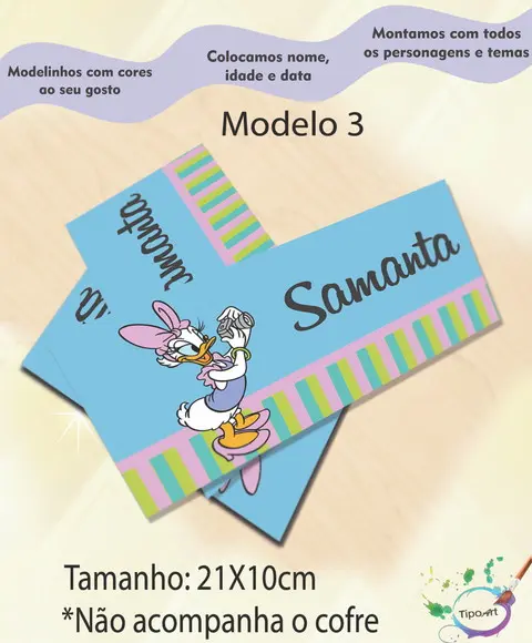 Rotulo Cofre -margarida