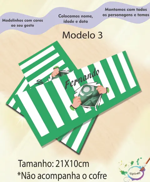 Rotulo Cofre -lanterna Verde