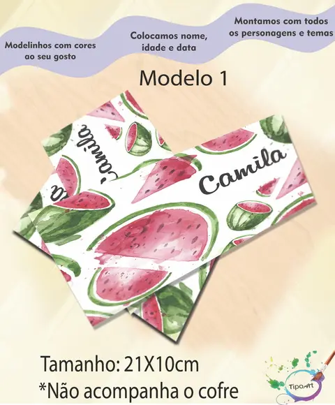 Rotulo Cofre -melancia