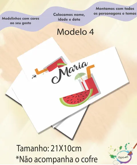 Rotulo Cofre -melancia