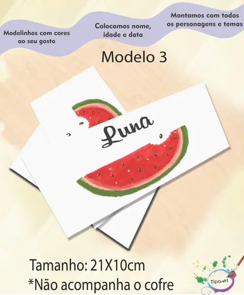 Rotulo Cofre -melancia