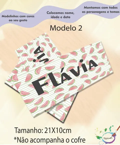 Rotulo Cofre -melancia
