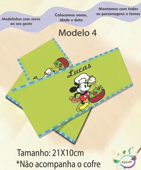 Rotulo Cofre -mickey