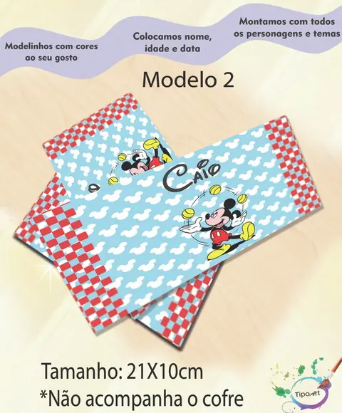 Rotulo Cofre -mickey