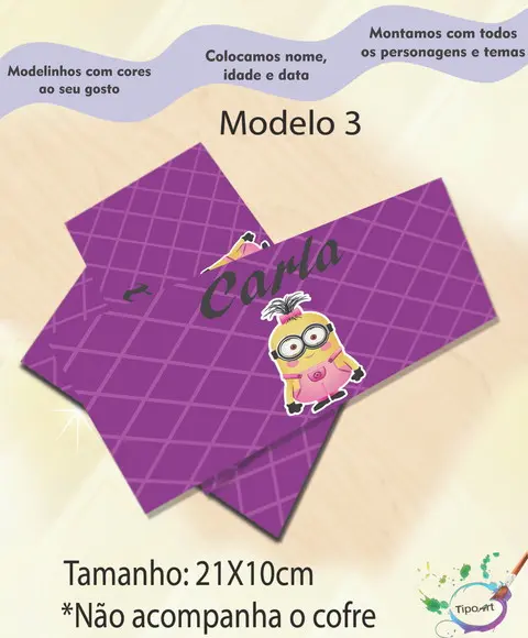 Rotulo Cofre -minions