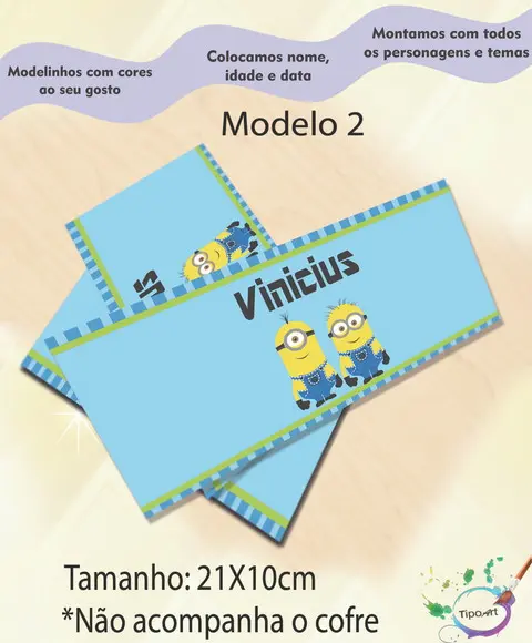 Rotulo Cofre -minions