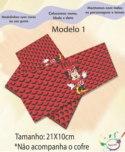 Rotulo Cofre -minnie