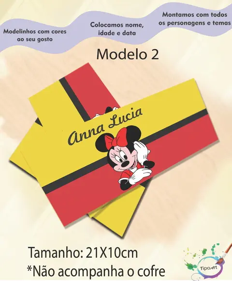 Rotulo Cofre -minnie