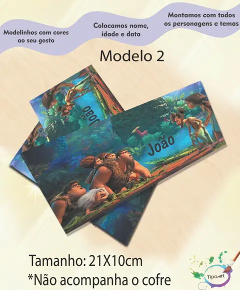 Rotulo Cofre -os Croods