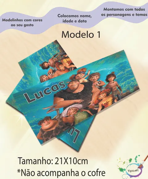 Rotulo Cofre -os Croods