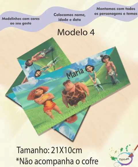 Rotulo Cofre -os Croods