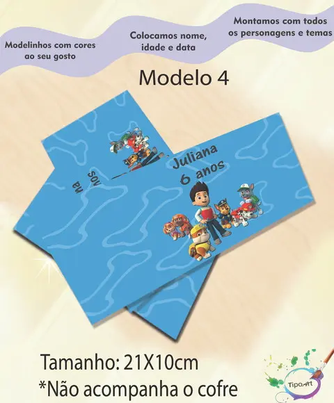 Rotulo Cofre -patrulha Canina