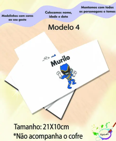 Rotulo Cofre -pawer Ranger