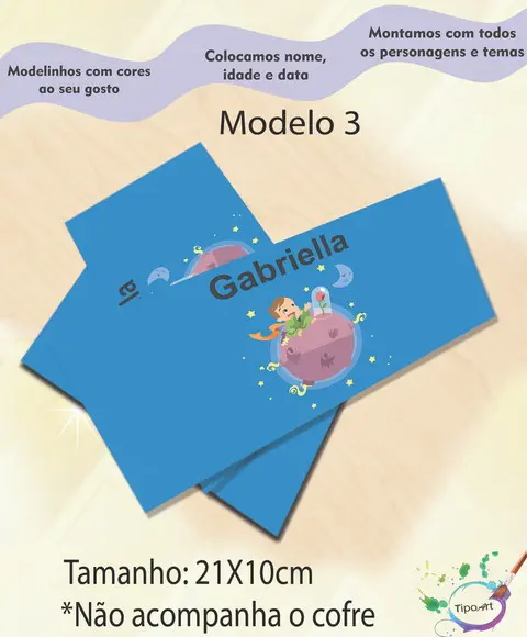 Rotulo Cofre -pequeno Príncipe