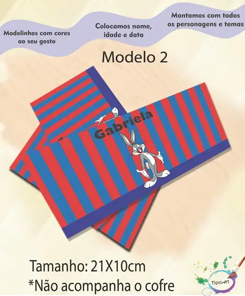 Rotulo Cofre -pernalonga