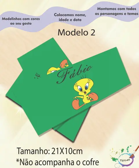 Rotulo Cofre -piu Piu
