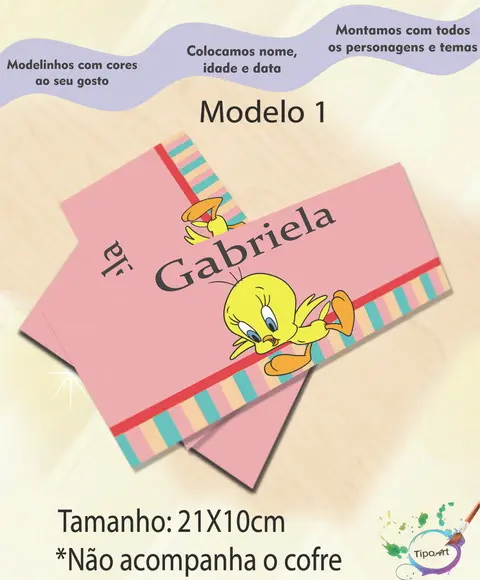 Rotulo Cofre -piu Piu