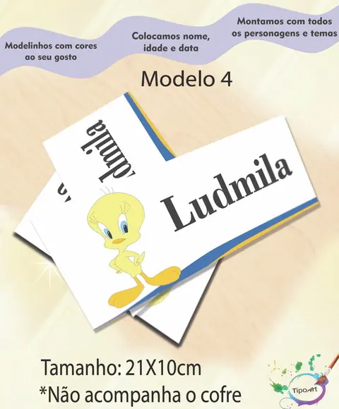 Rotulo Cofre -piu Piu