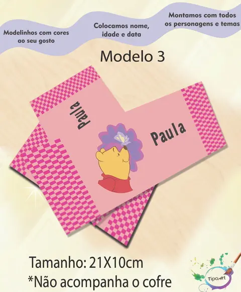 Rotulo Cofre -pooh