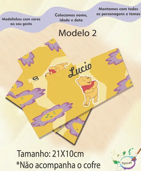 Rotulo Cofre -pooh