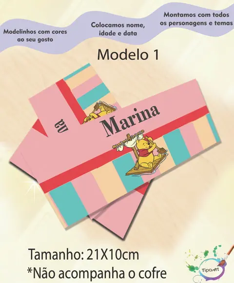 Rotulo Cofre -pooh