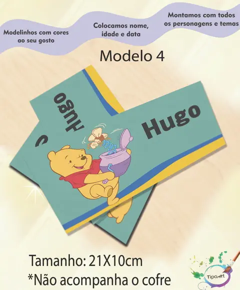 Rotulo Cofre -pooh
