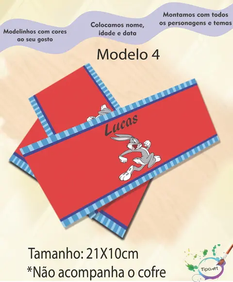 Rotulo Cofre -pernalonga