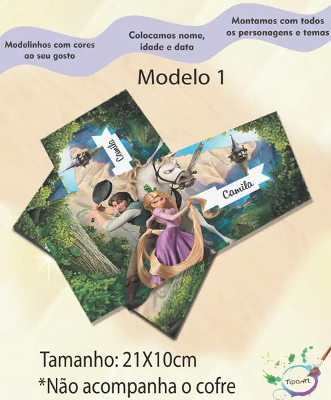 Rotulo Cofre -rapunzel
