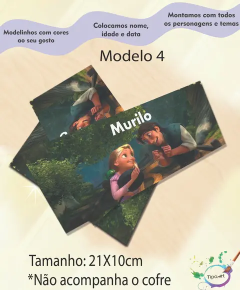 Rotulo Cofre -rapunzel