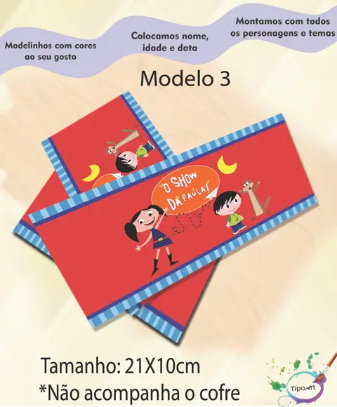 Rotulo Cofre -show da Luna