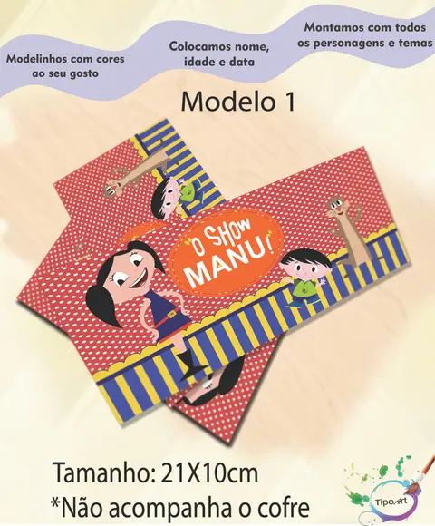Rotulo Cofre -show da Luna