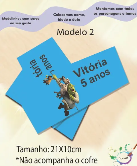 Rotulo Cofre -shrek