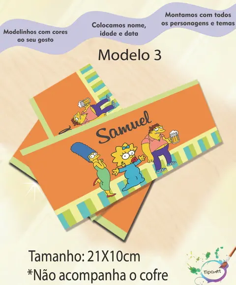 Rotulo Cofre -simpson