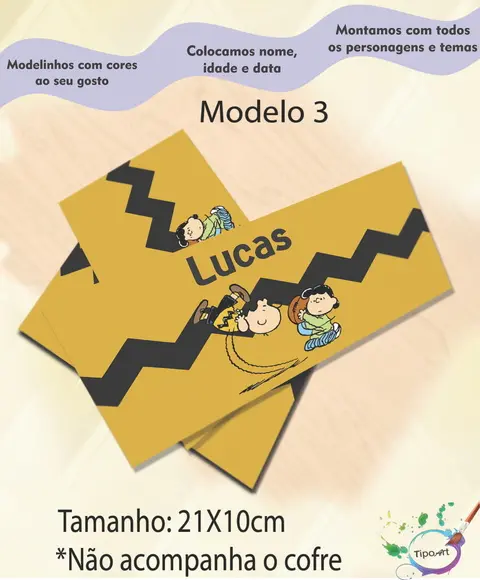 Rotulo Cofre -snoopy
