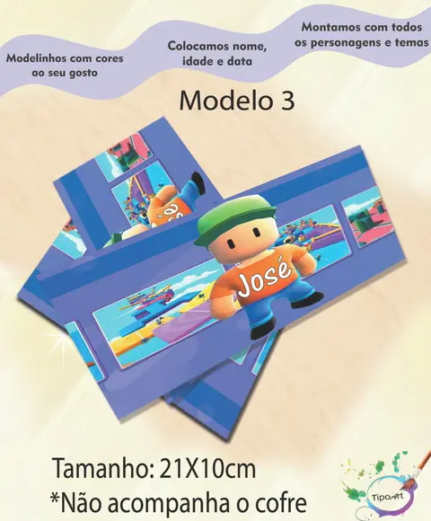 Rotulo Cofre -stumble Guys