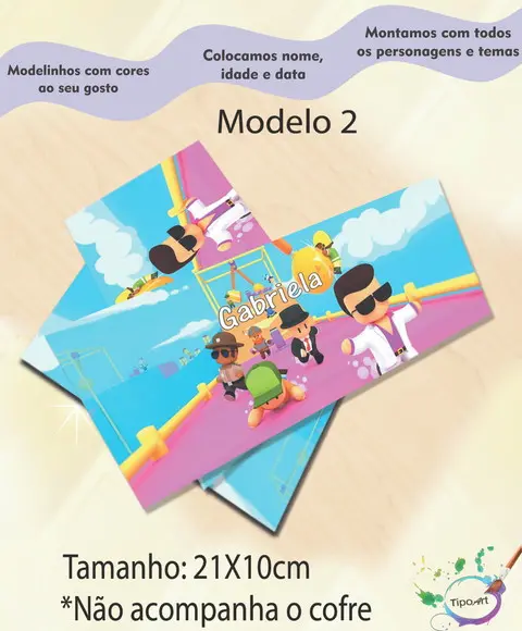 Rotulo Cofre -stumble Guys