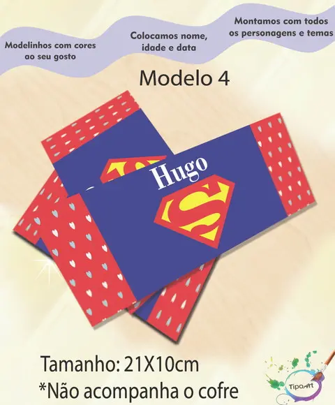Rotulo Cofre -super Homem